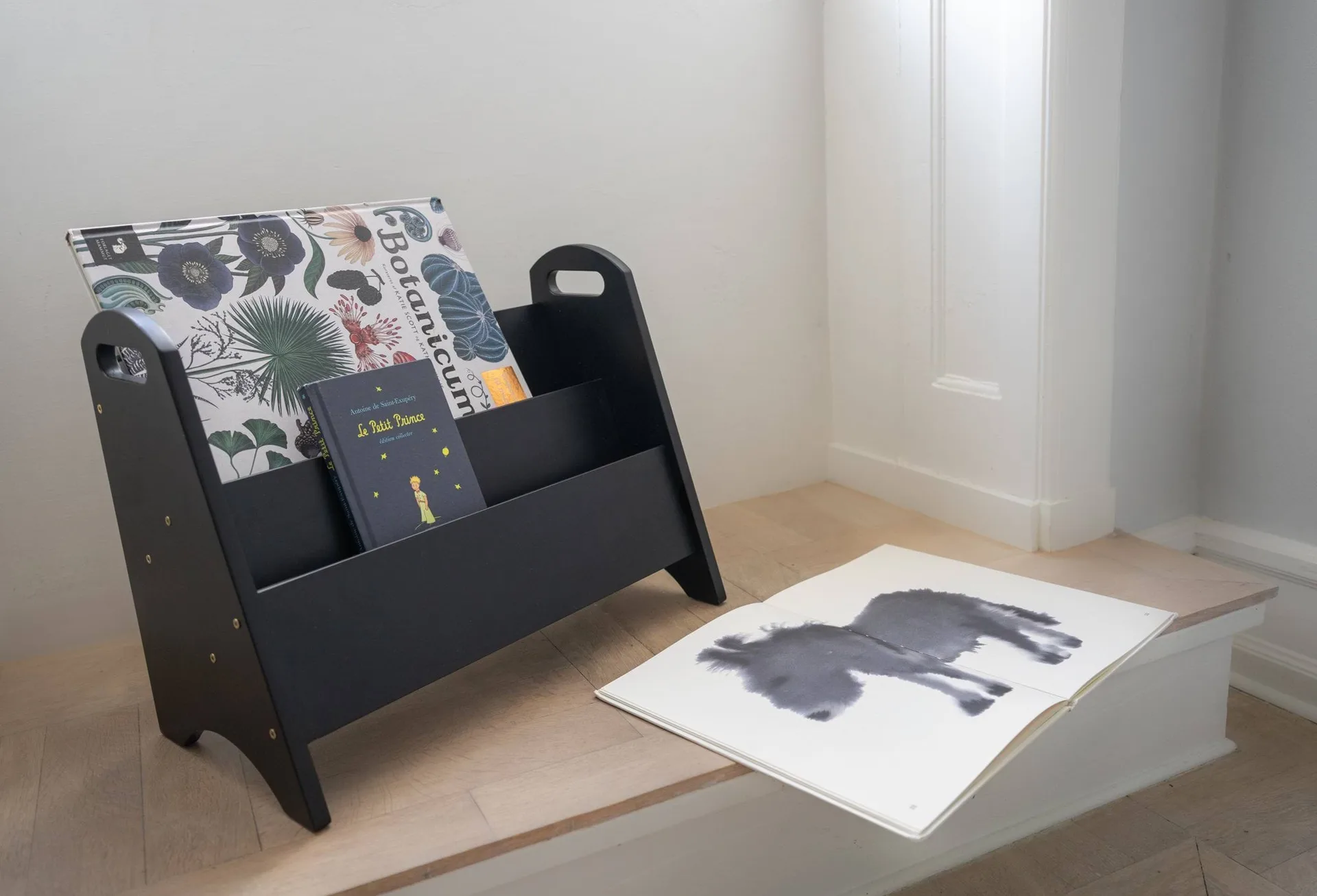 Estante infantil Book Holder, Preto Nofred