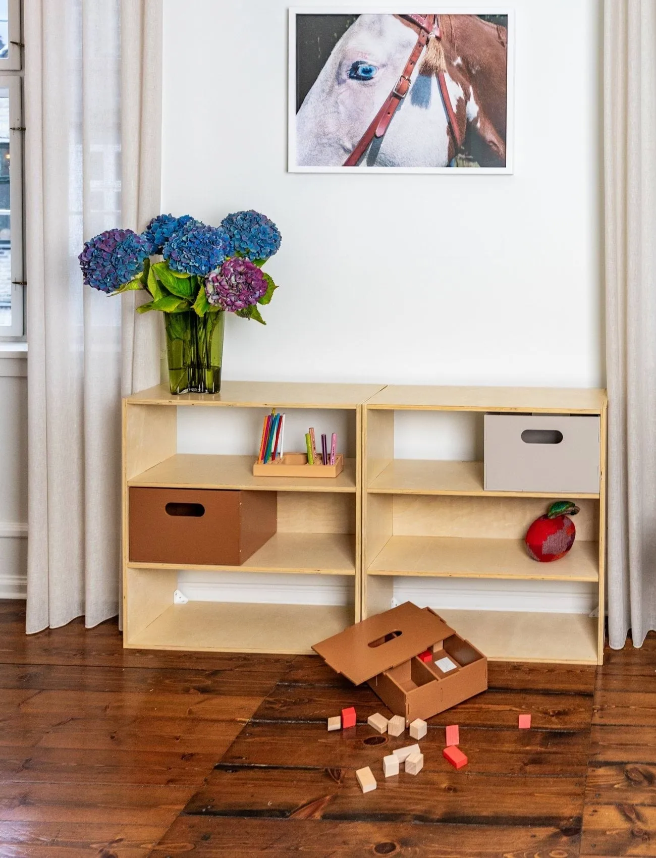 Estante infantil Kiddo Shelving, Bétula. Nofred