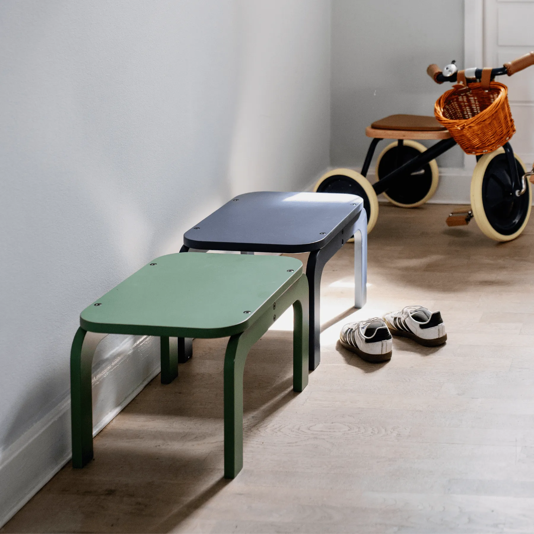 Kiddo Step Seat banco, Blue Nofred