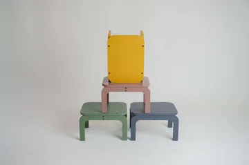 Kiddo Step Seat banco - caril - Nofred