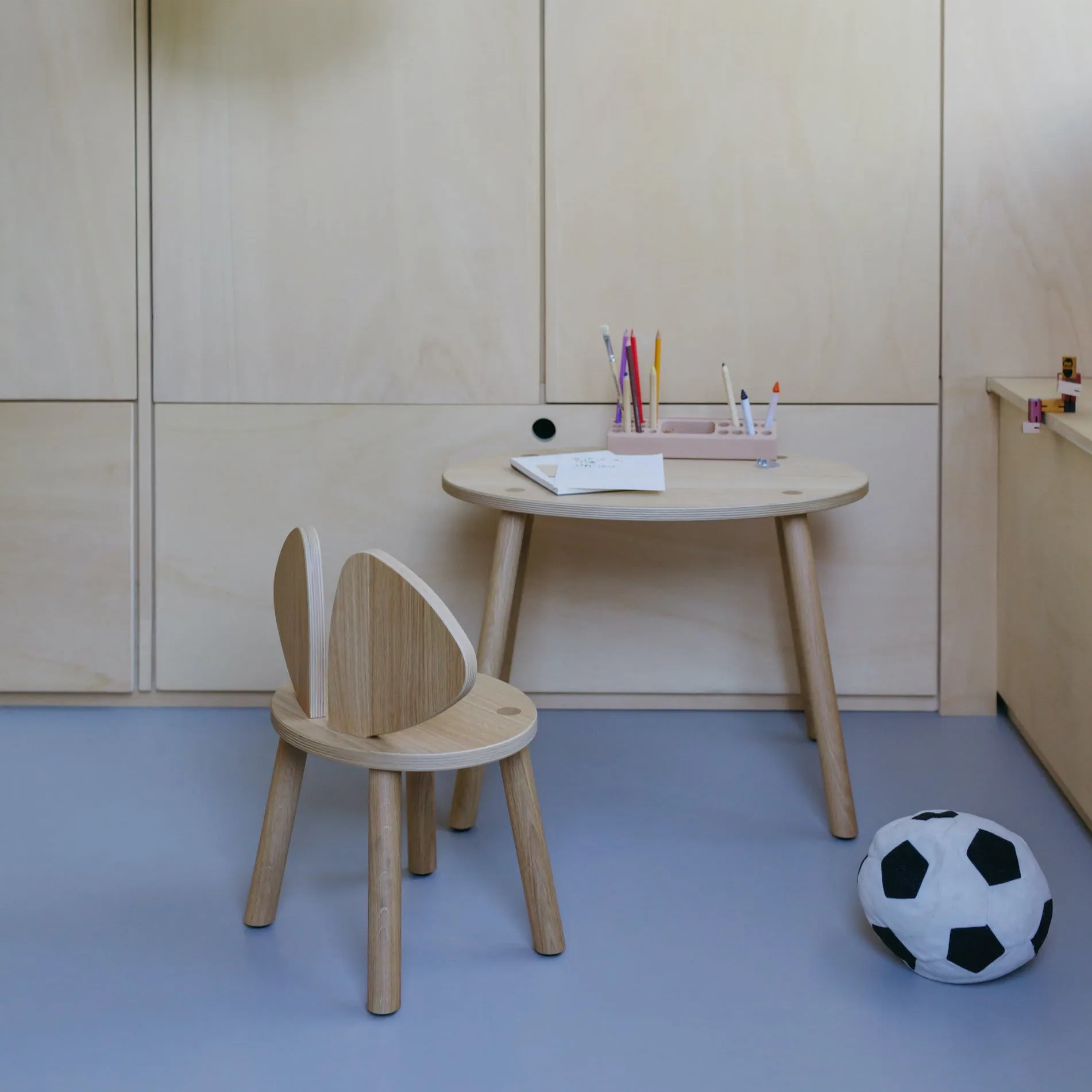 Mesa Infantil Mouse Table, Carvalho Nofred