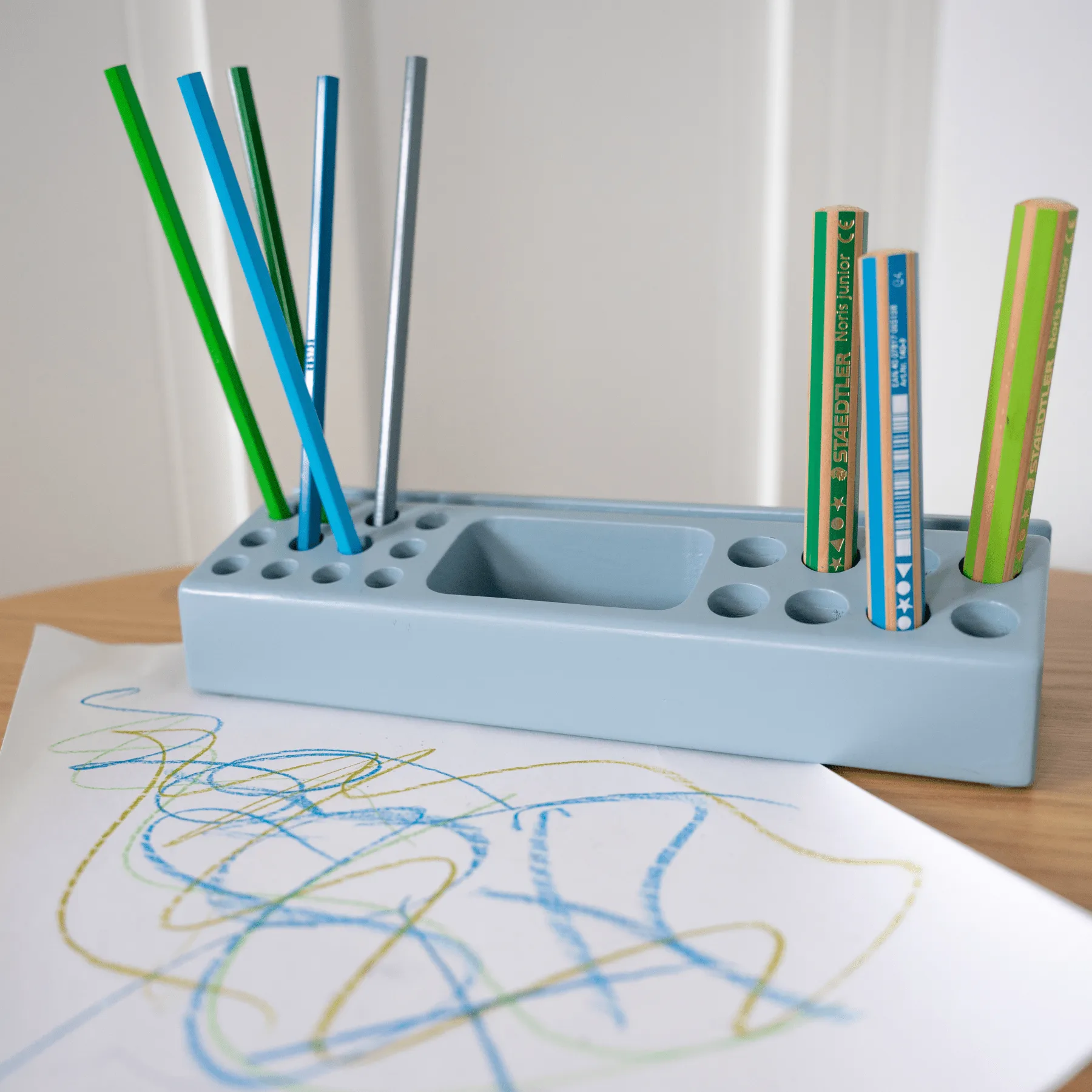 Porta-canetas Penholder, Azul Nofred
