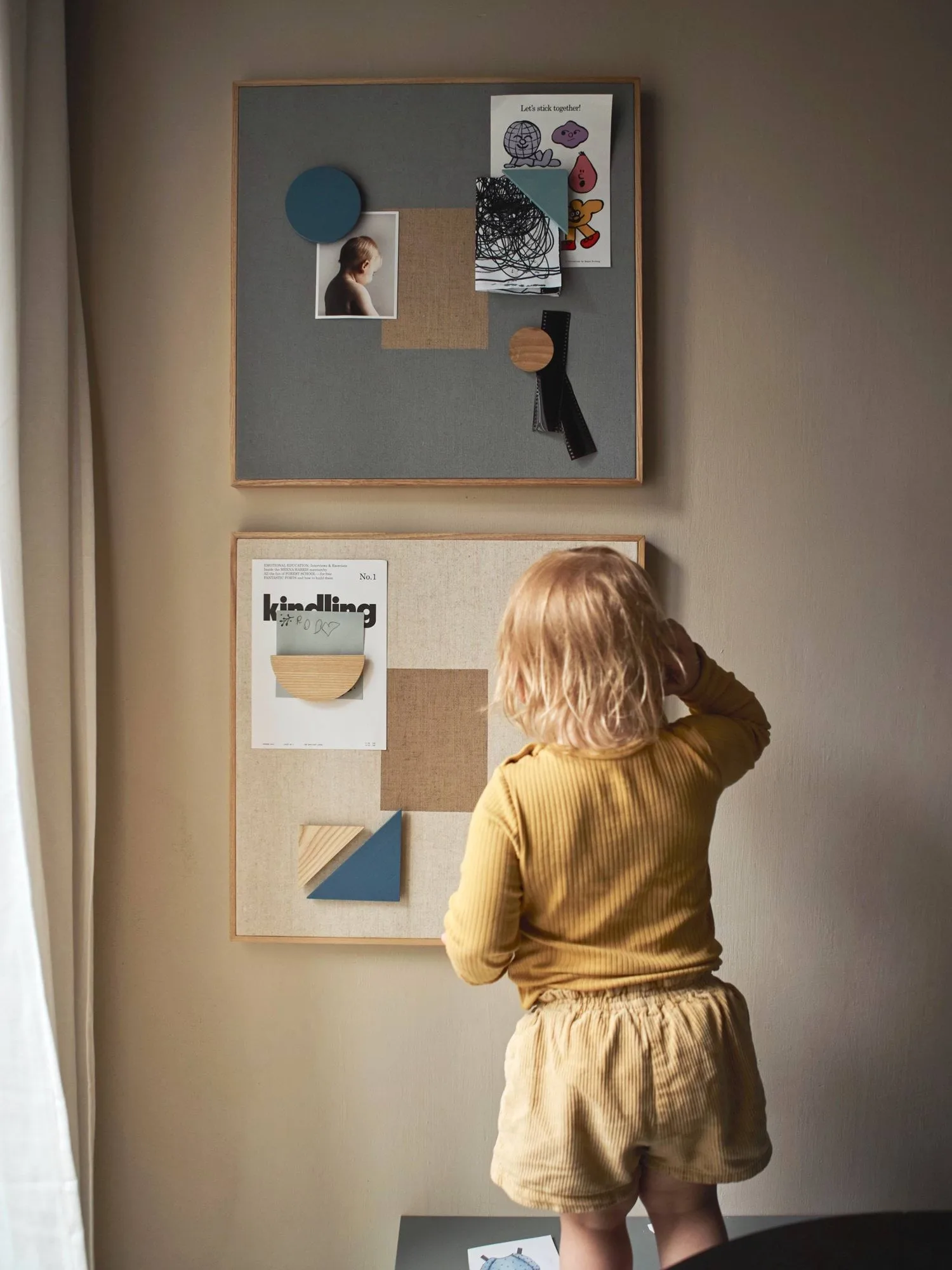 Quadro de avisos Noticeboard + 3 ímãs, Azul Nofred