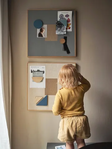 Quadro de avisos Noticeboard + 3 ímãs - Azul - Nofred