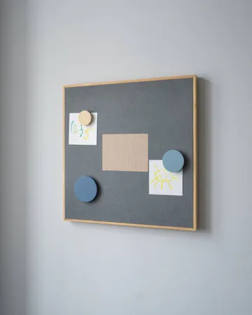Quadro de avisos Noticeboard + 3 ímãs - Azul - Nofred
