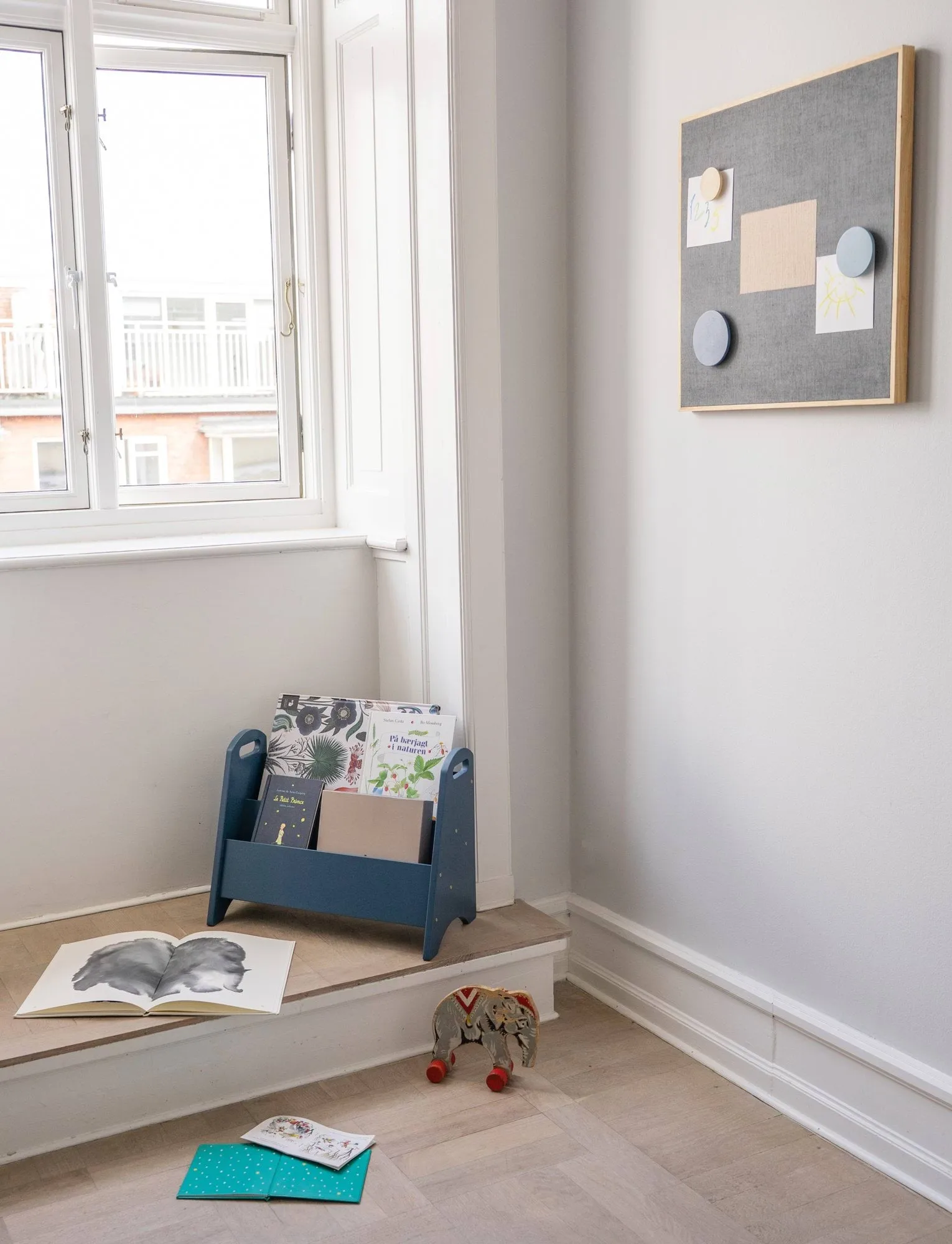 Quadro de avisos Noticeboard + 3 ímãs, Azul Nofred
