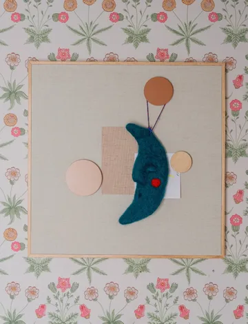 Quadro de avisos Noticeboard + 3 ímãs - Sand - Nofred