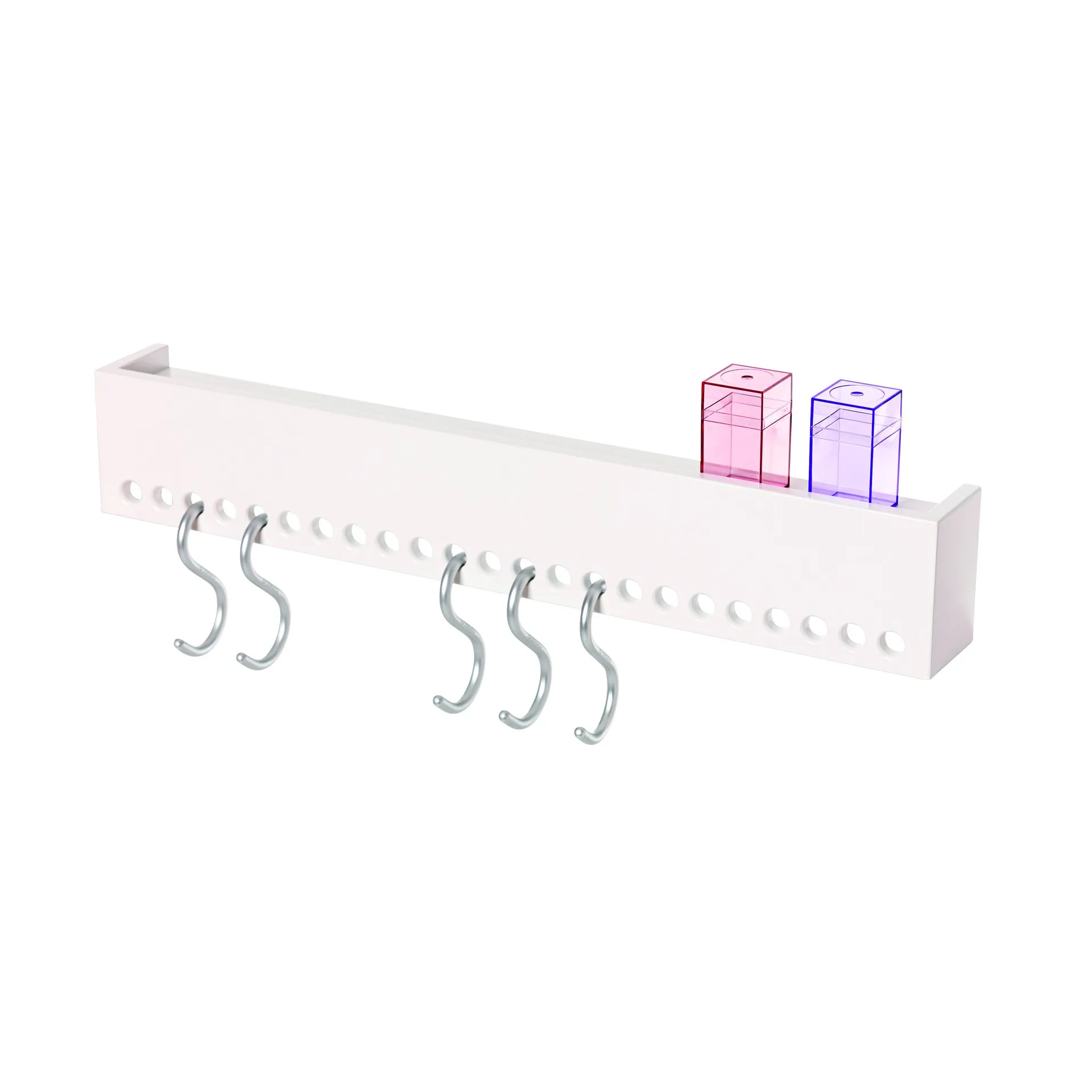 Prateleira Soo-Hooked de parede, branco Nomess Copenhagen