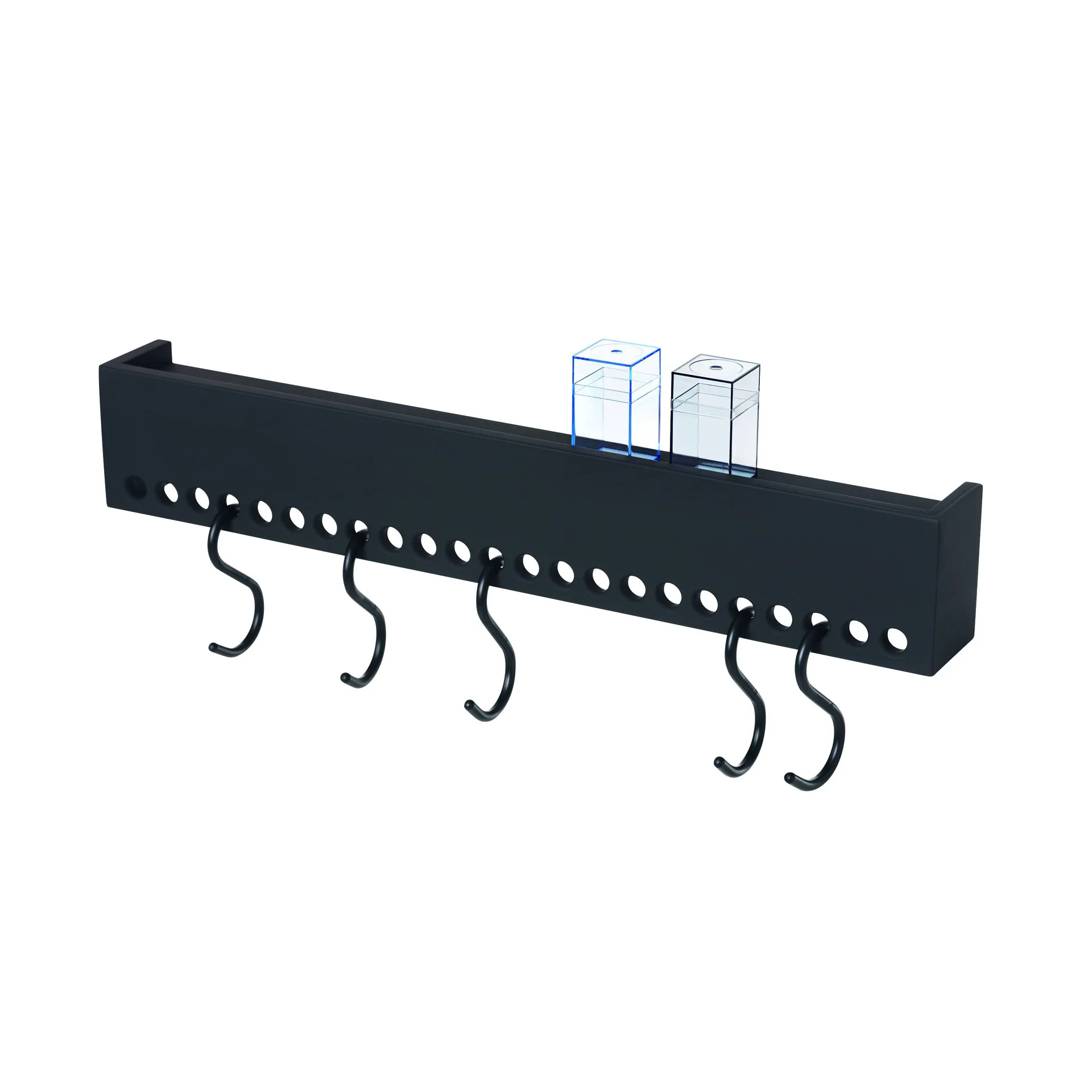Prateleira Soo-Hooked de parede, preto Nomess Copenhagen