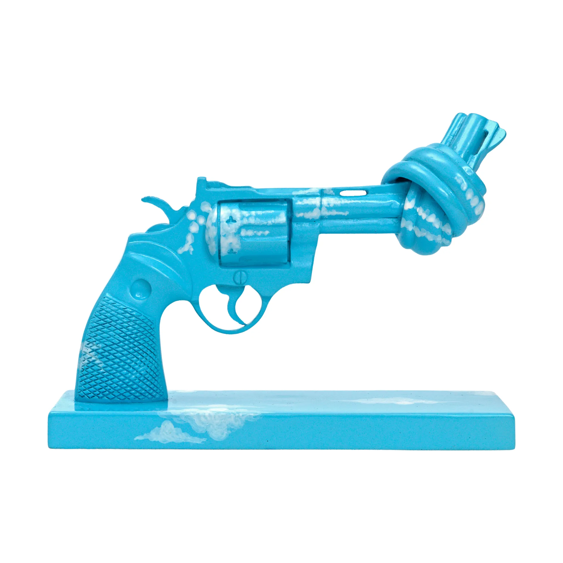 Decoração Imagine 30 cm, Azul-branco Non Violence