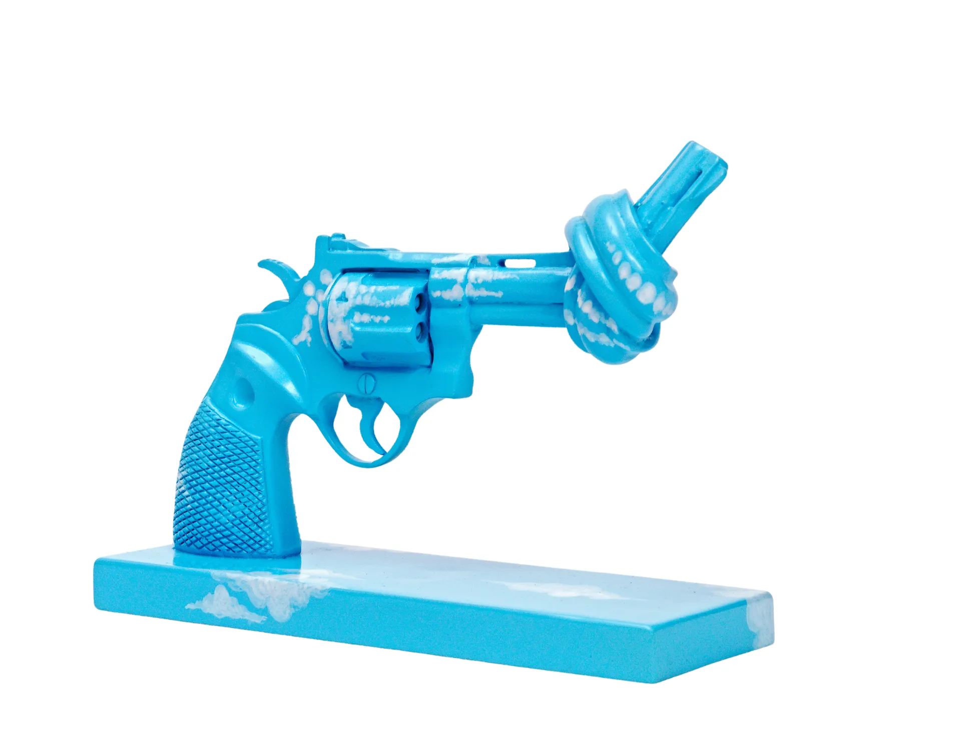 Decoração Imagine 30 cm, Azul-branco Non Violence