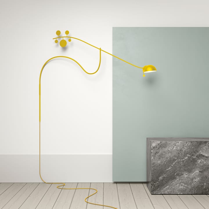 Candeeiro de parede Juno, Amarelo-ouro-enxofre-amarelo Noon