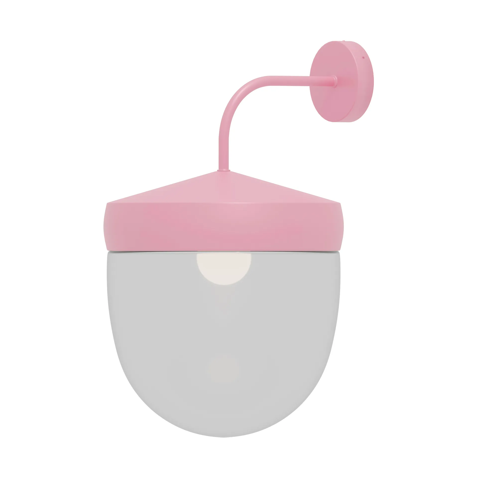 Candeeiro de parede Pan transparente 30 cm, Rosa Noon