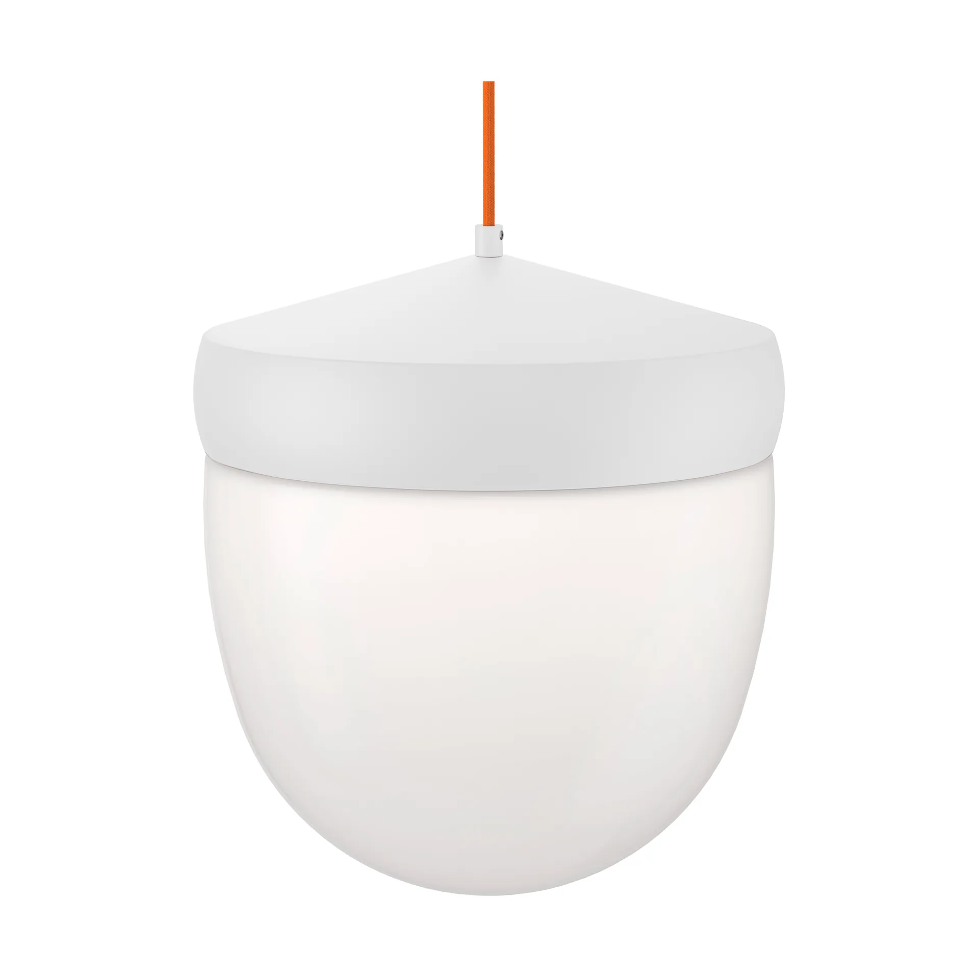 Pendente Pan fosco 30 cm, Branco-laranja Noon