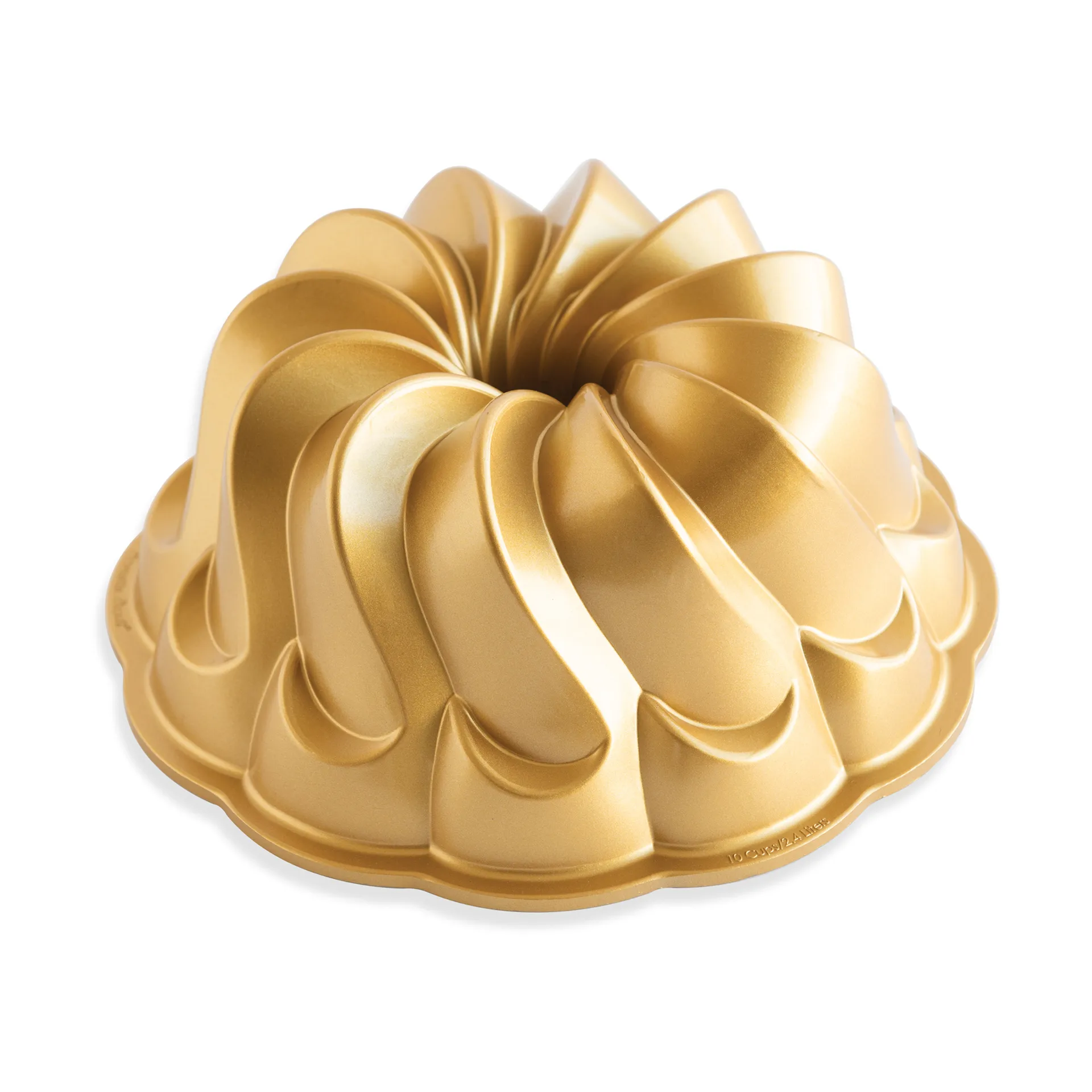 Forma de bolo pirouette Bundt Nordic Ware 2,4 L, Ouro Nordic Ware