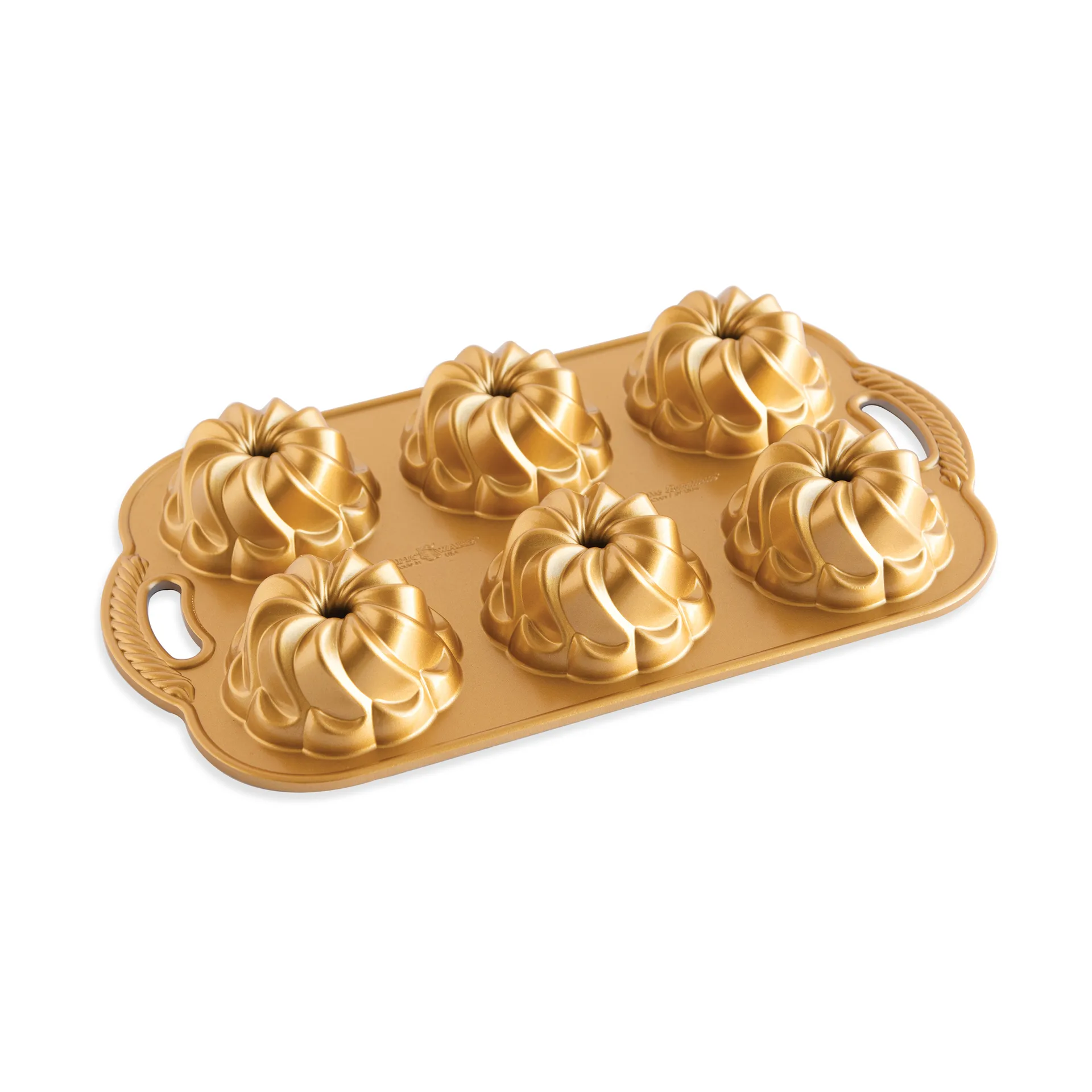 Forma de bolo pirouette Bundtlette Nordic Ware 1,2 L, Ouro Nordic Ware