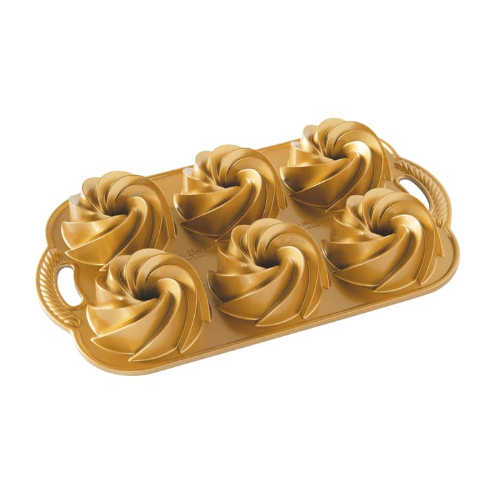 Forma heritage x6 Nordic Ware dourada - 0,9 L - Nordic Ware