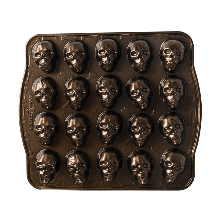 Forma para pão Nordic Ware Skull Bites - Bronze  - Nordic Ware