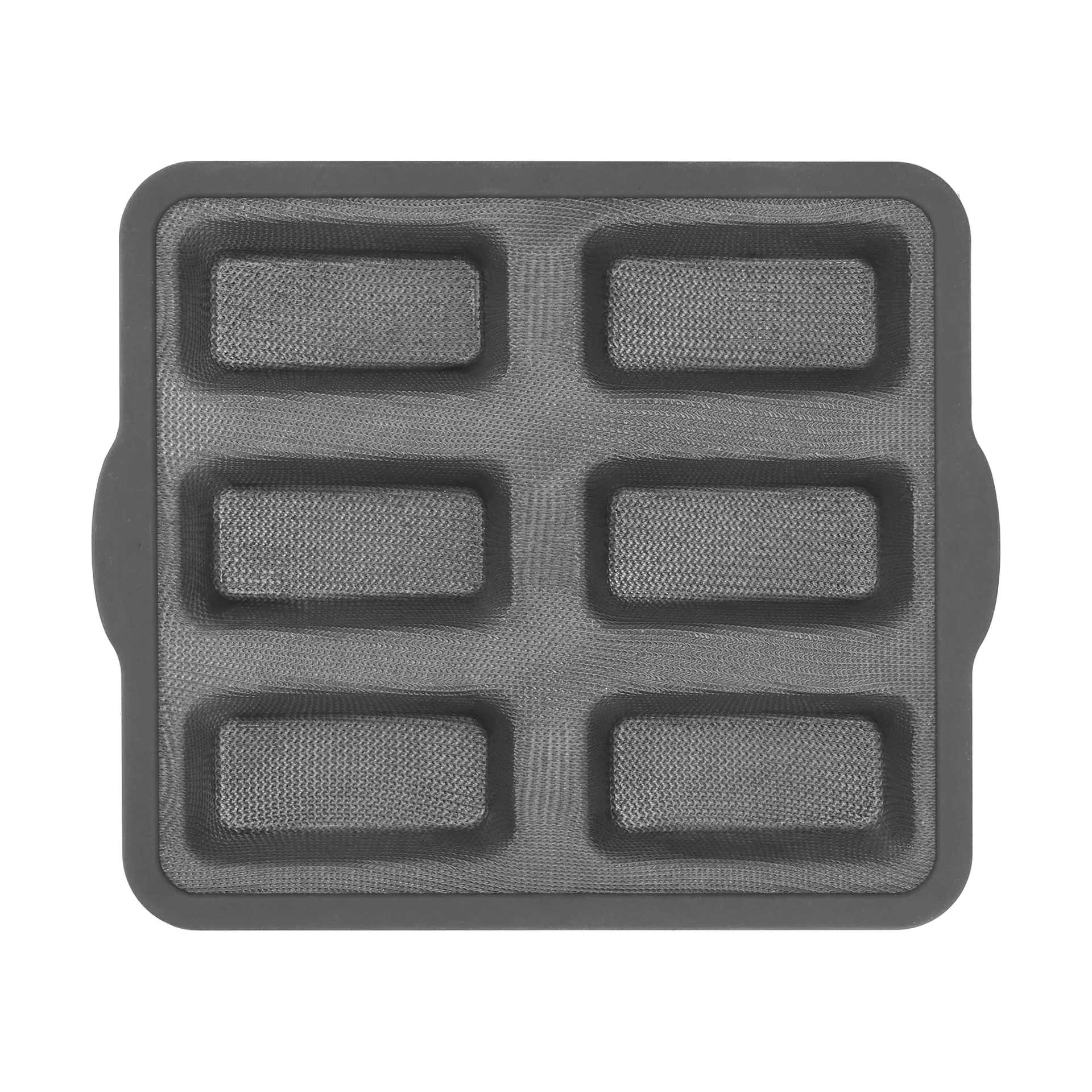 BAKE forma de silicone com estrutura reforçada, Retangular, 6 unidades, 26,2x22,1 cm Nordwik