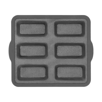 BAKE forma de silicone com estrutura reforçada - Retangular, 6 unidades, 26,2x22,1 cm - Nordwik