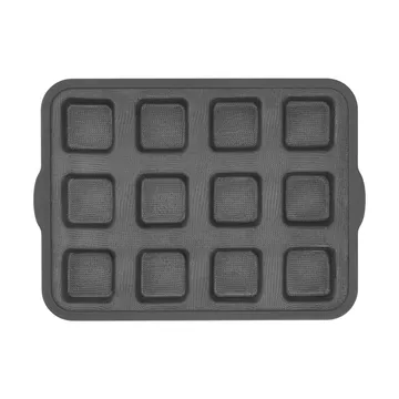 BAKE forma de silicone com estrutura reforçada - Retangular, 6 unidades, 36x26 cm - Nordwik