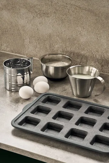 BAKE forma de silicone com estrutura reforçada - Retangular, 6 unidades, 36x26 cm - Nordwik