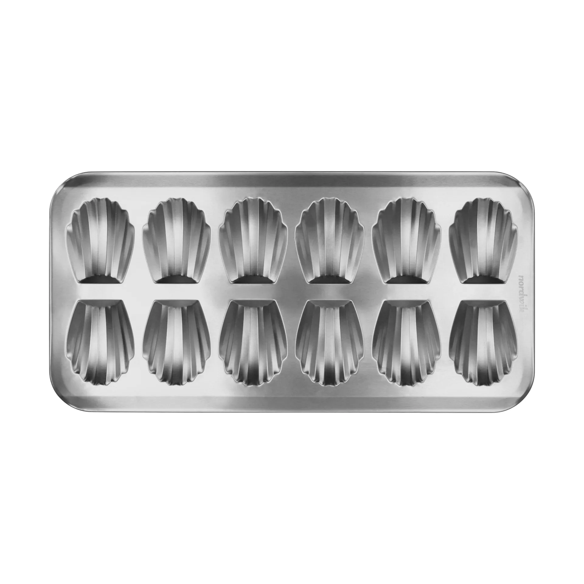 BAKE forma para madalenas, Aço inoxidável, 12 unidades Nordwik
