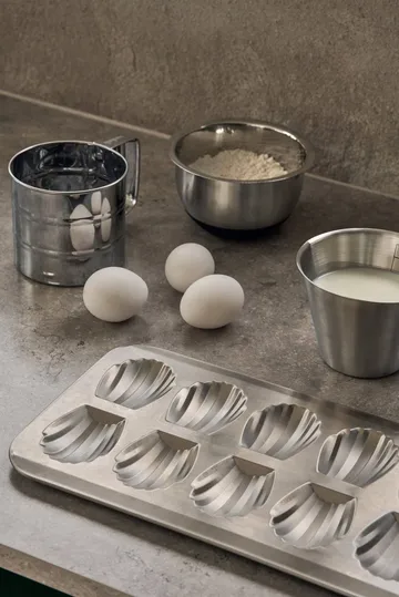 BAKE forma para madalenas - Aço inoxidável, 12 unidades - Nordwik