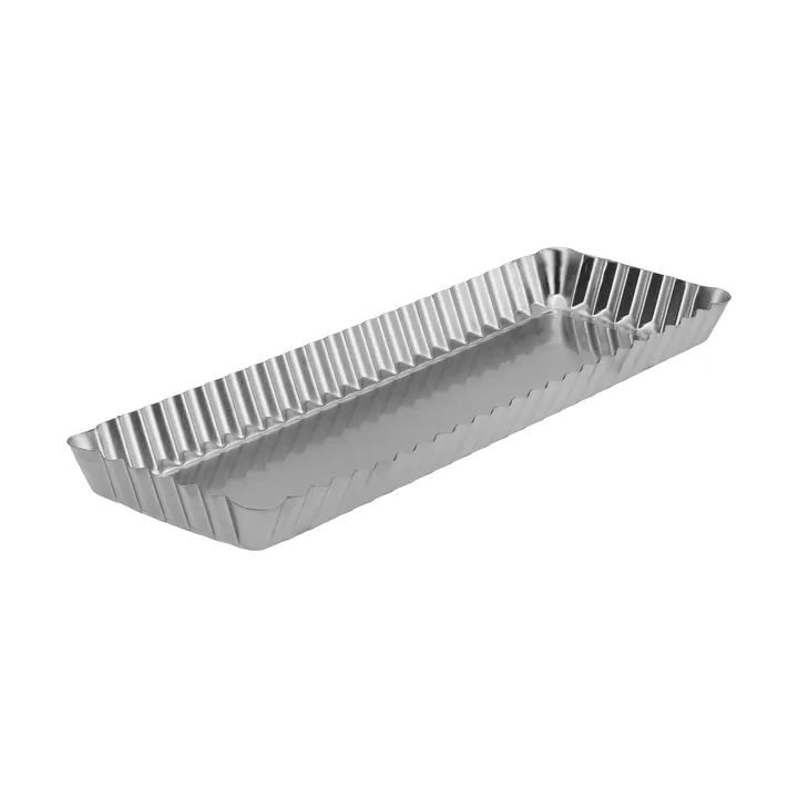 BAKE forma para tarte com fundo amovível - Retangular, aço inoxidável, 35x11 cm - Nordwik