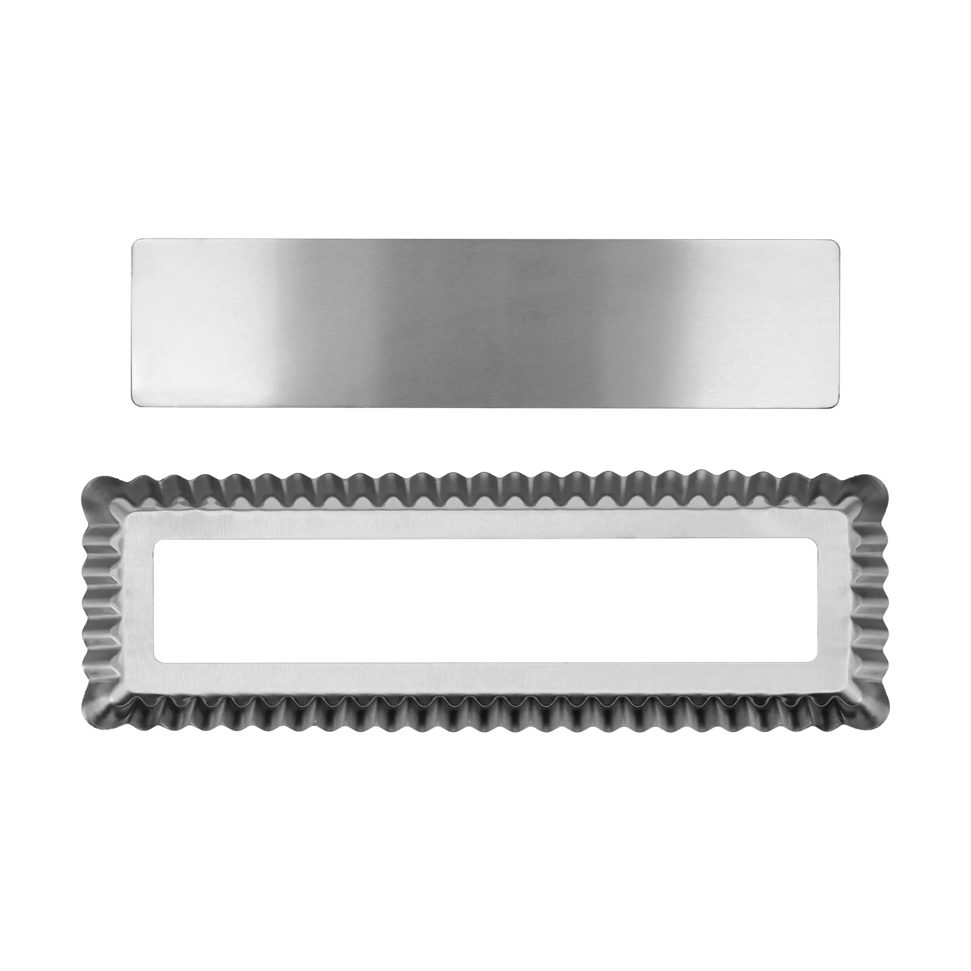 BAKE forma para tarte com fundo amovível, Retangular, aço inoxidável, 35x11 cm Nordwik