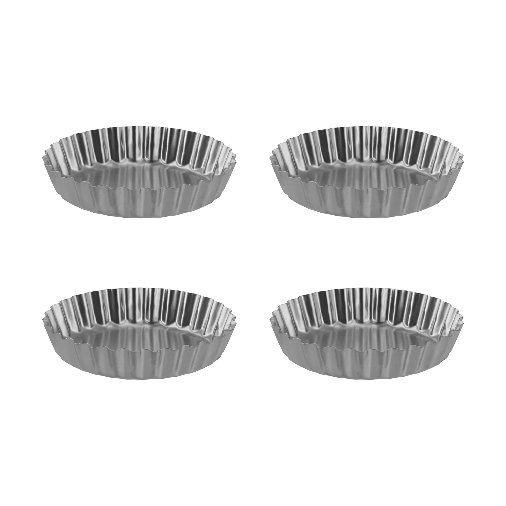 BAKE forma para tarteletes, Aço inoxidável, 4 unidades Nordwik