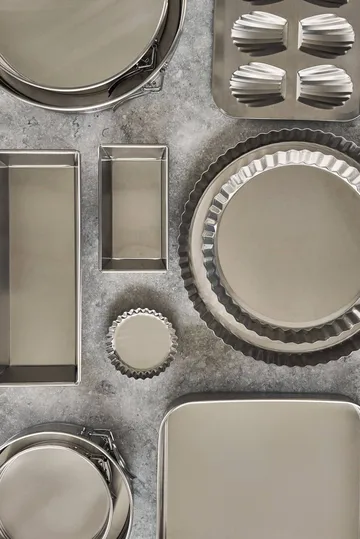 BAKE forma para tarteletes - Aço inoxidável, 4 unidades - Nordwik