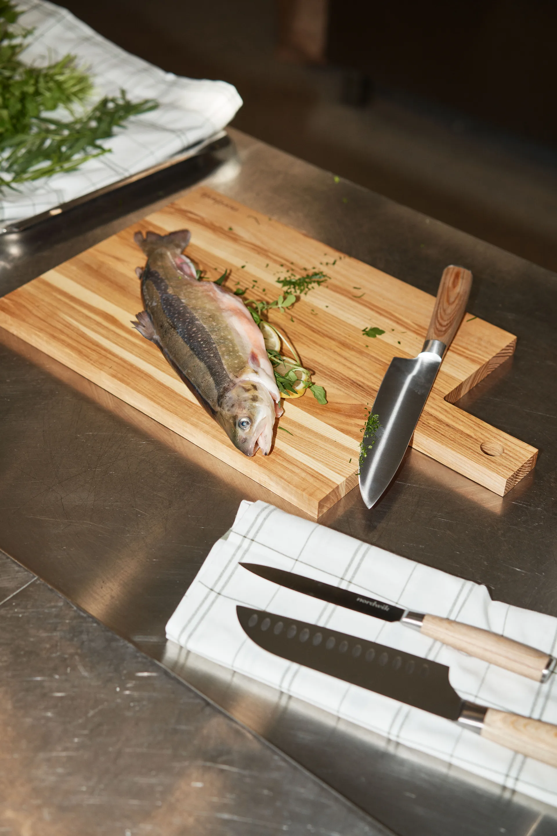 Conjunto de Facas Nordwik 3 peças, Madeira de pakka Nordwik