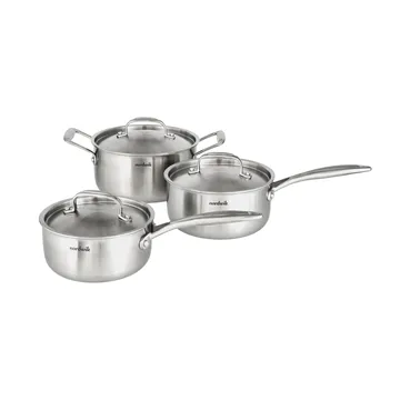 Conjunto de Panelas Nordwik 3-camadas 3 peças - 1,5 l, 2 l, 3 l - Nordwik