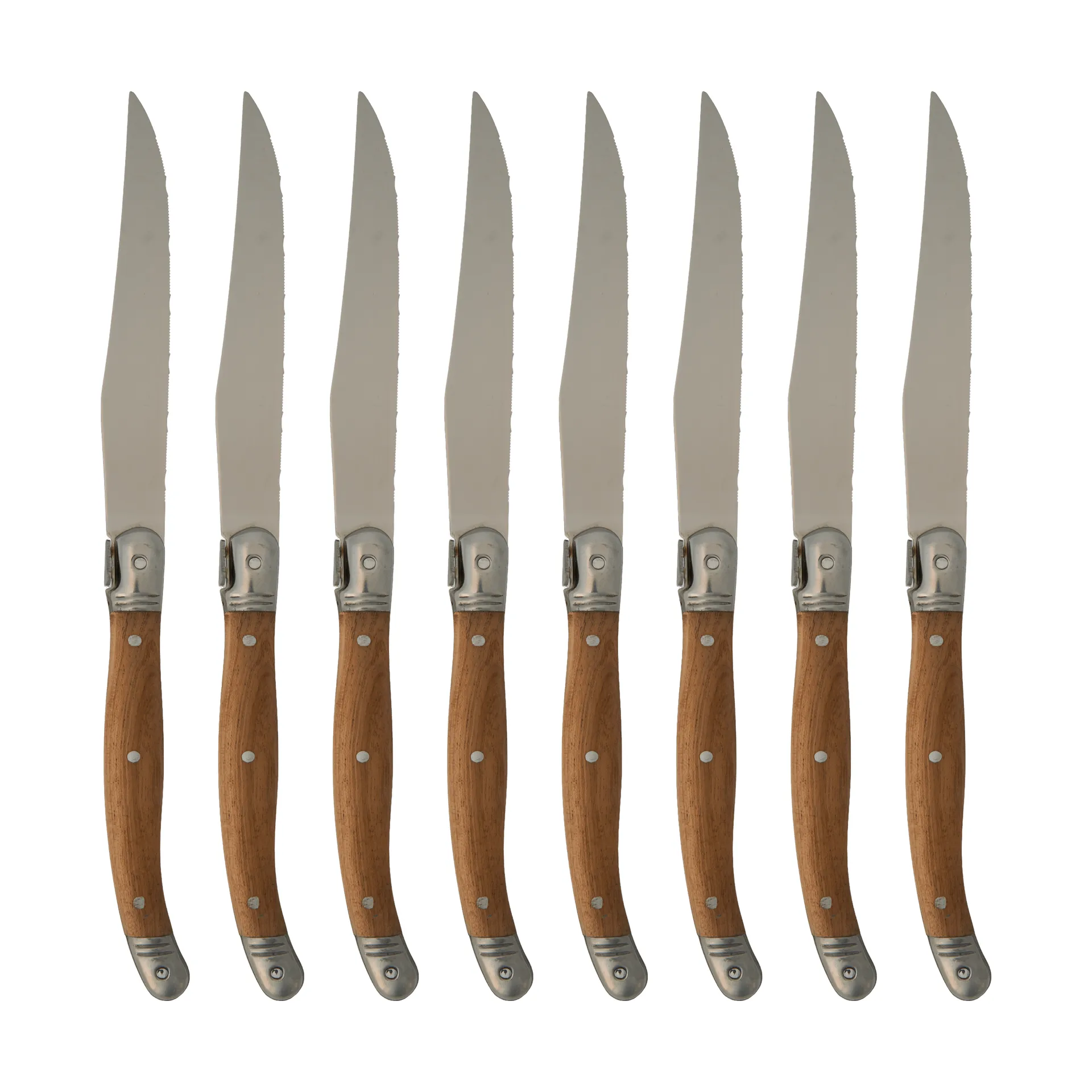 Faca para churrasco Nordwik 8 unidades, Aço inoxidável-madeira Nordwik