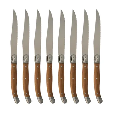Faca para churrasco Nordwik 8 unidades - Aço inoxidável-madeira - Nordwik