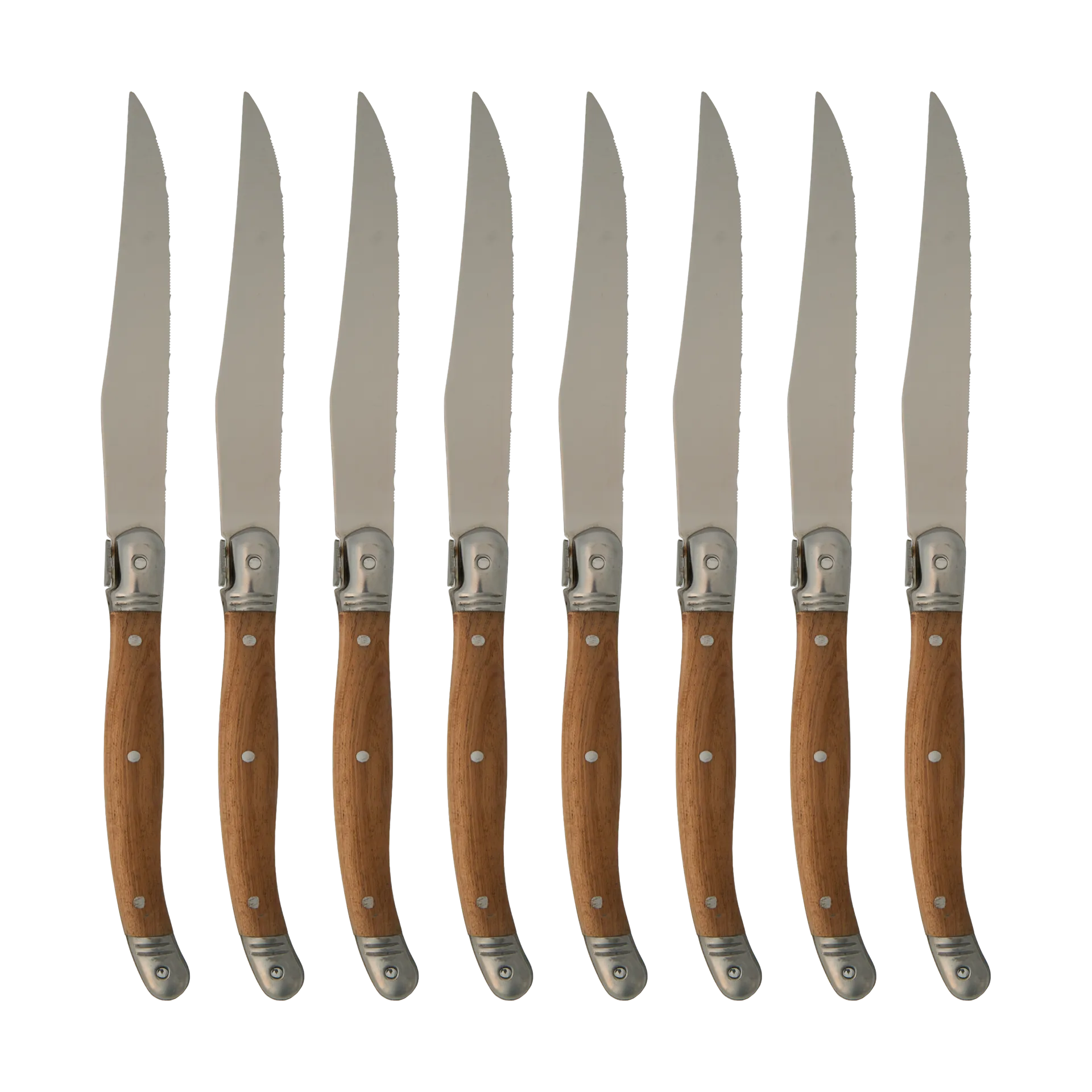 Faca para churrasco Nordwik 8 unidades, Aço inoxidável-madeira Nordwik