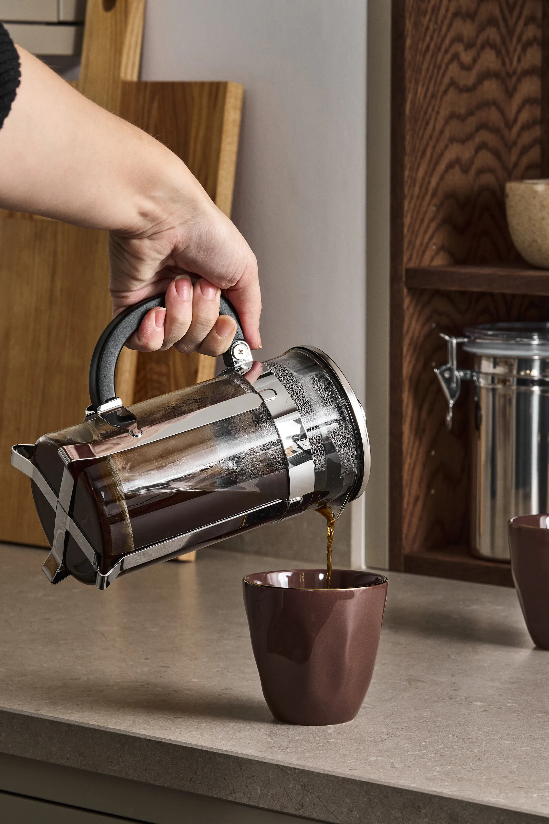 Nordwik cafeteira de êmbolo 8 chávenas, Prateado Nordwik