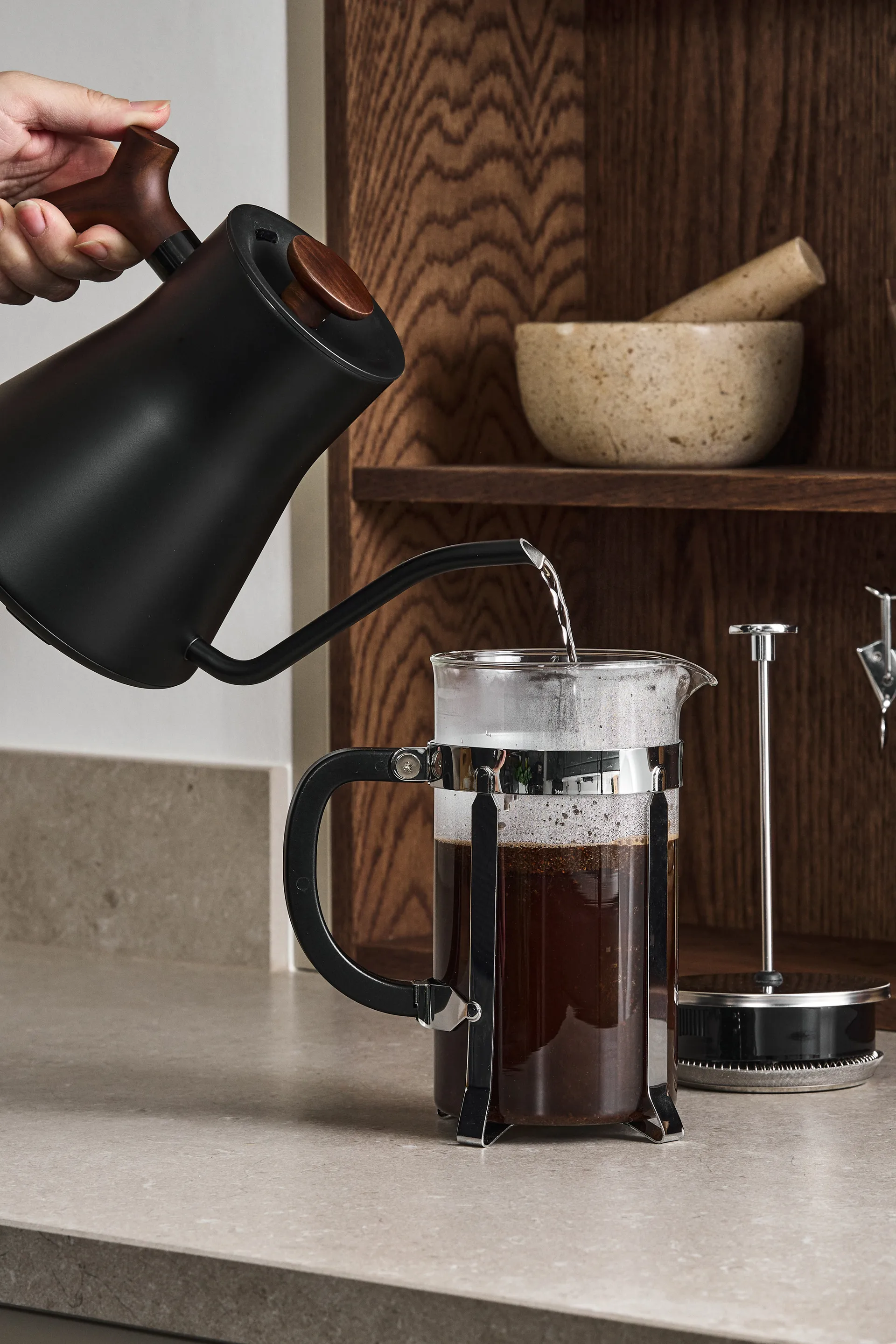 Nordwik cafeteira de êmbolo 8 chávenas, Prateado Nordwik