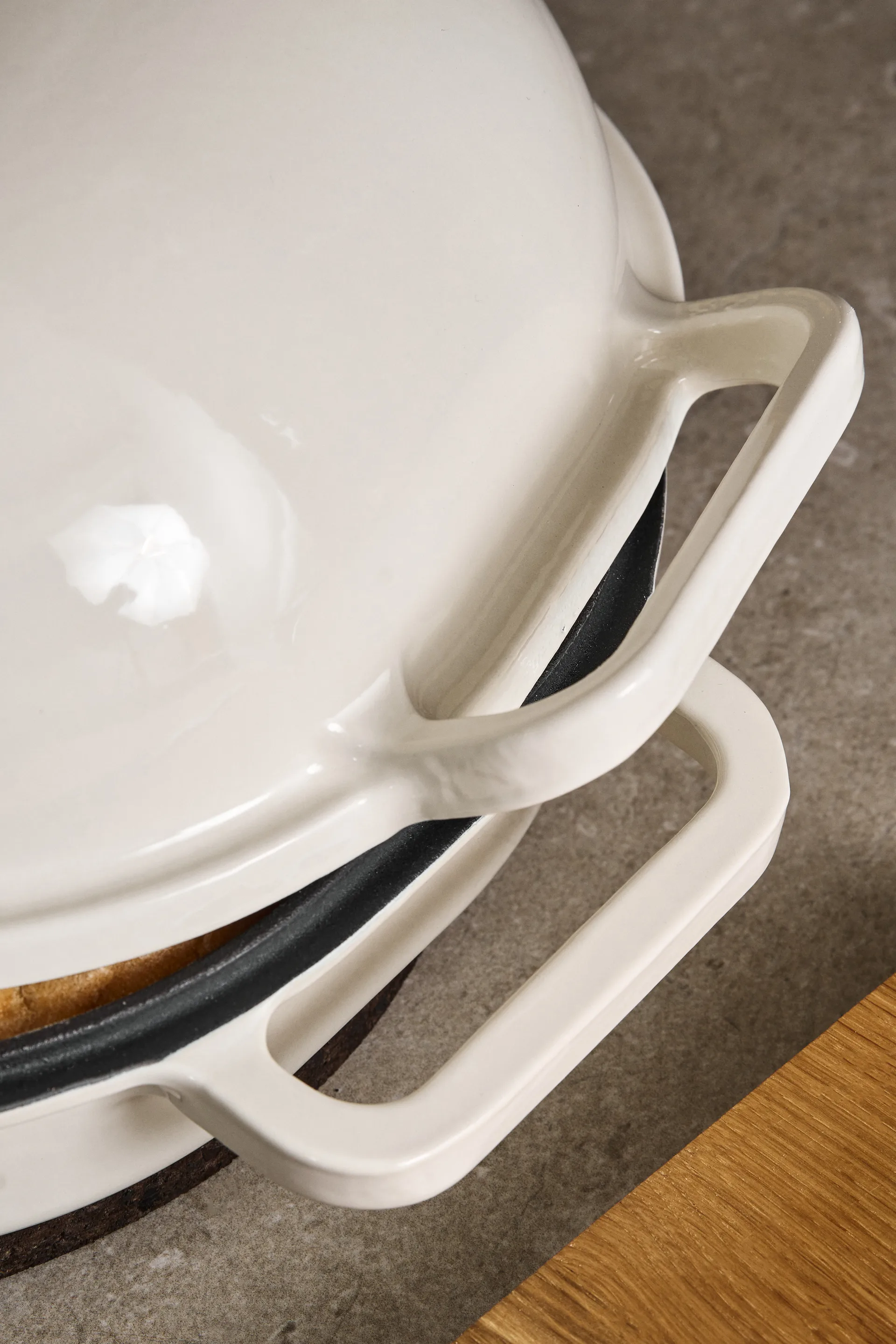 Nordwik Levain forma de pão esmaltada 39x26 cm, Creme Nordwik