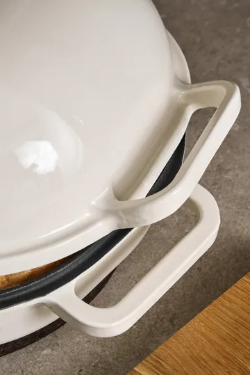 Nordwik Levain forma de pão esmaltada 39x26 cm - Creme - Nordwik