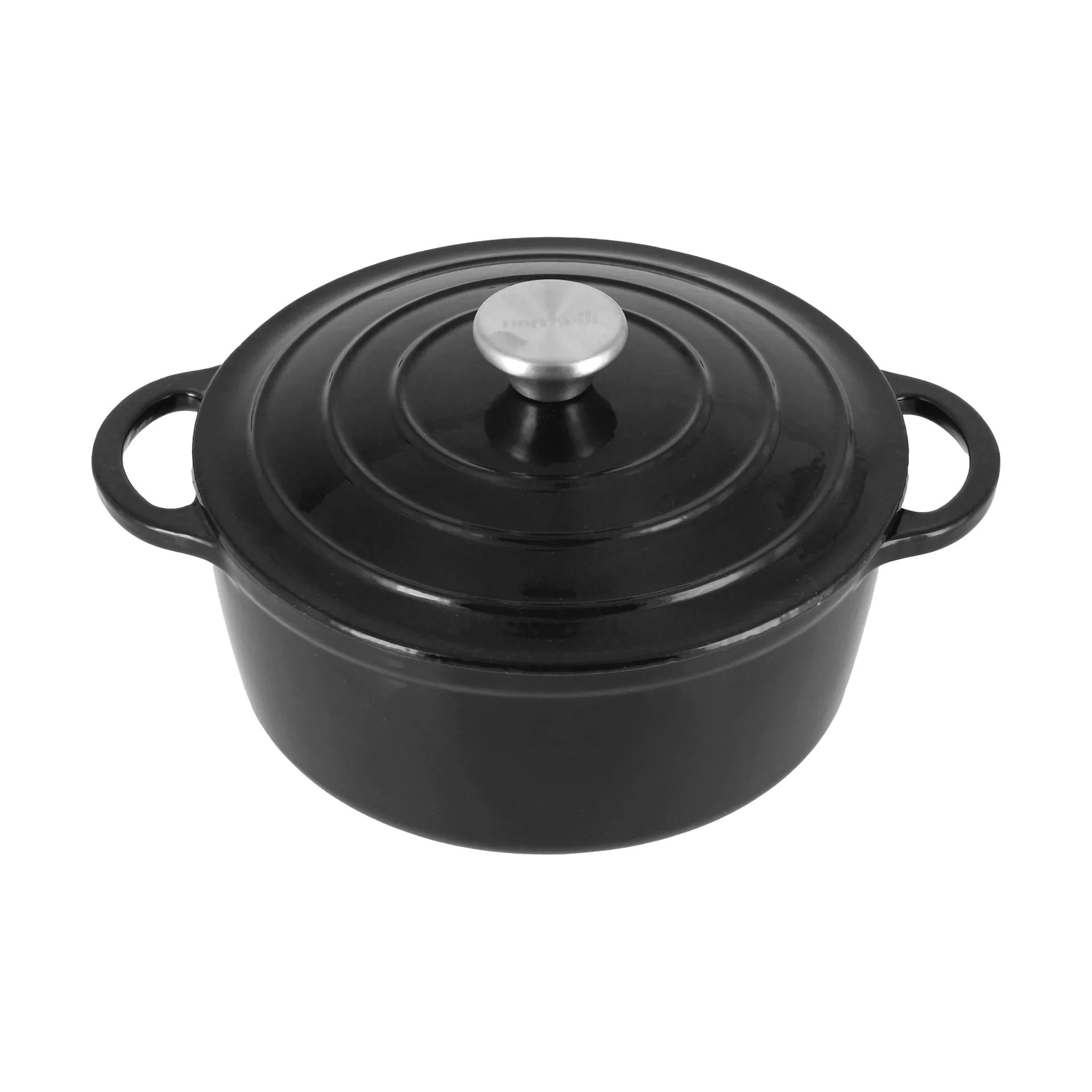 Nordwik Panela de Ferro Fundido redonda 2,5 l, Preto Nordwik