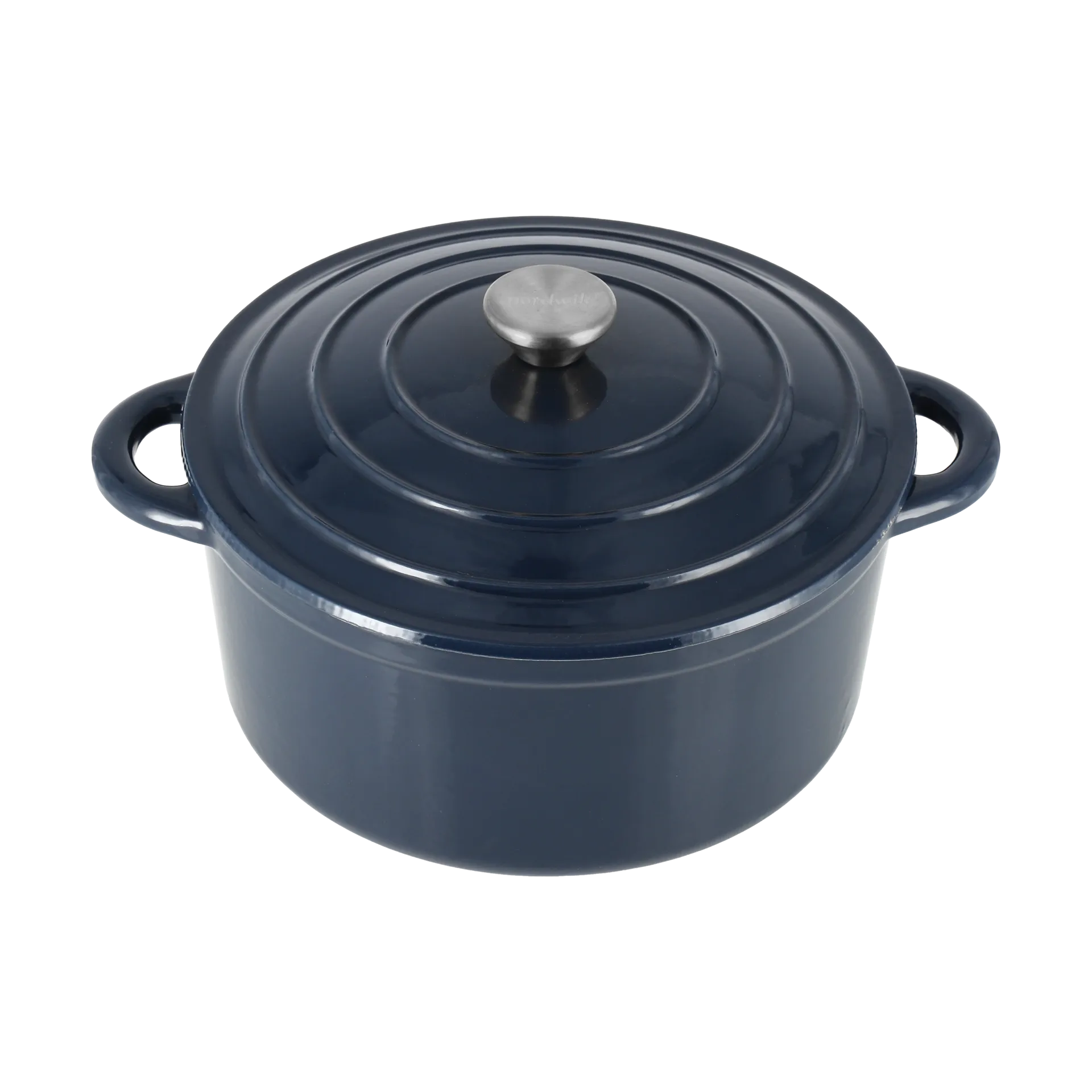 Nordwik panela redonda de ferro fundido 5 litros, Azul escuro Nordwik