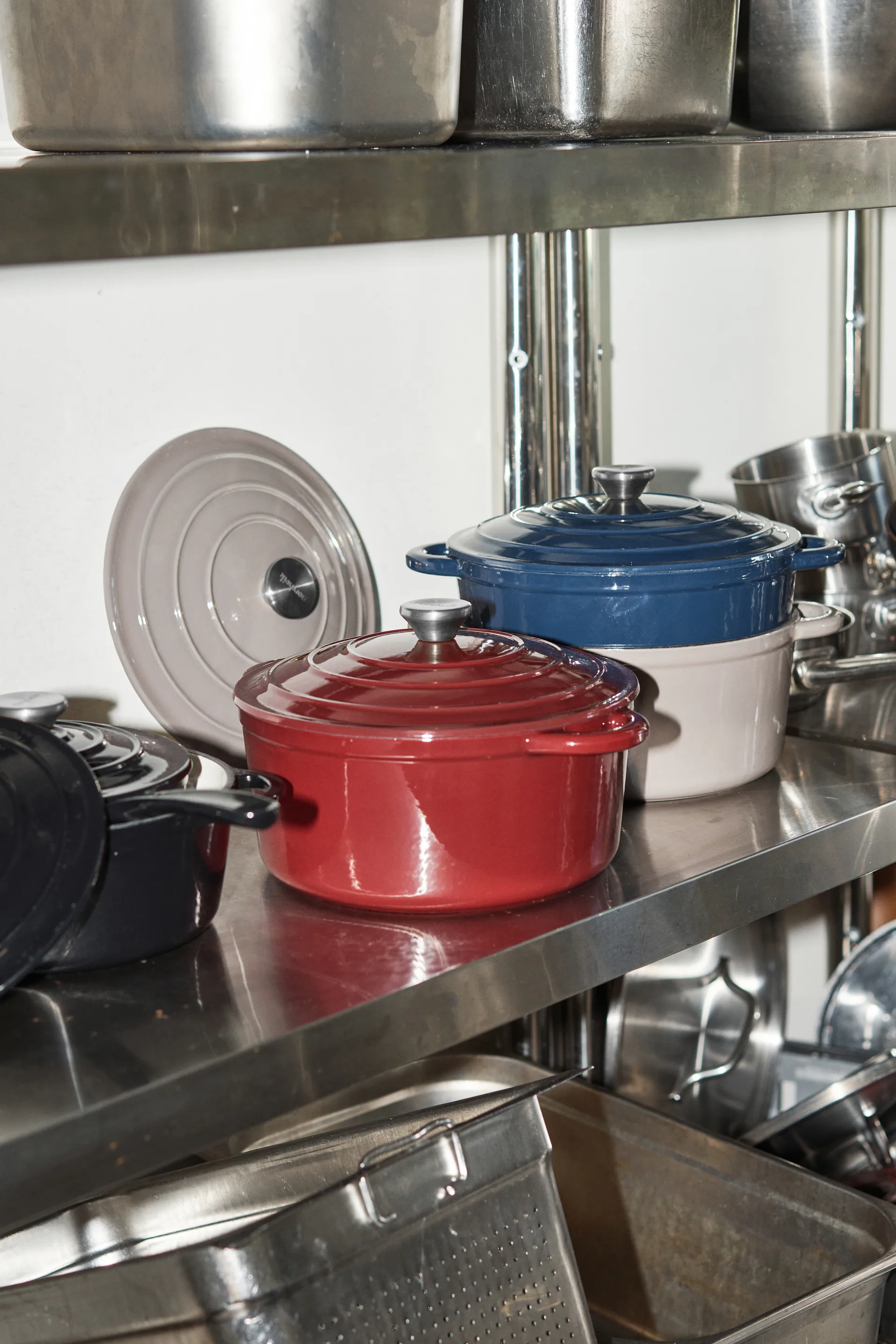 Nordwik panela redonda de ferro fundido 5 litros, Azul escuro Nordwik