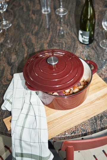 Nordwik panela redonda de ferro fundido 5 litros - Borgonha - Nordwik