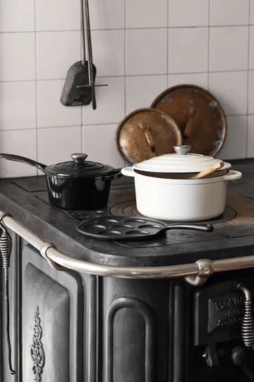 Nordwik panela redonda de ferro fundido 5 litros - Branco - Nordwik