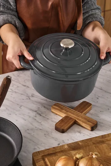 Nordwik panela redonda de ferro fundido 5 litros - Cinzento - Nordwik