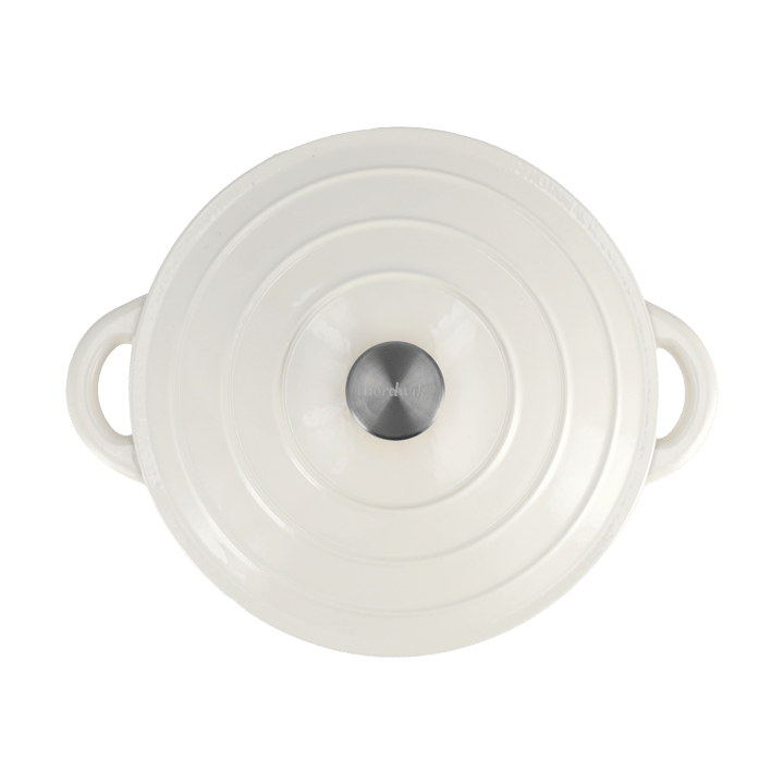 Nordwik panela redonda de ferro fundido 5 litros, Creme Nordwik