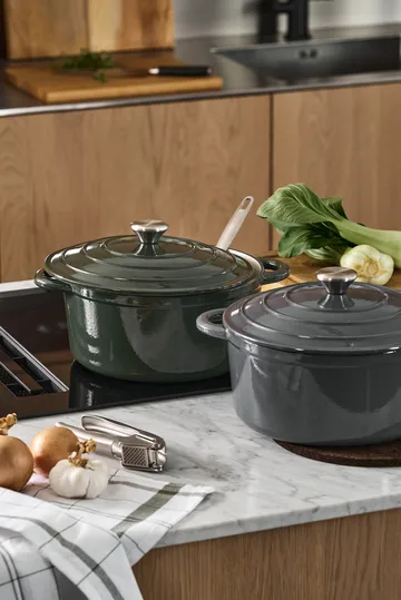 Nordwik panela redonda de ferro fundido 5 litros - Verde - Nordwik