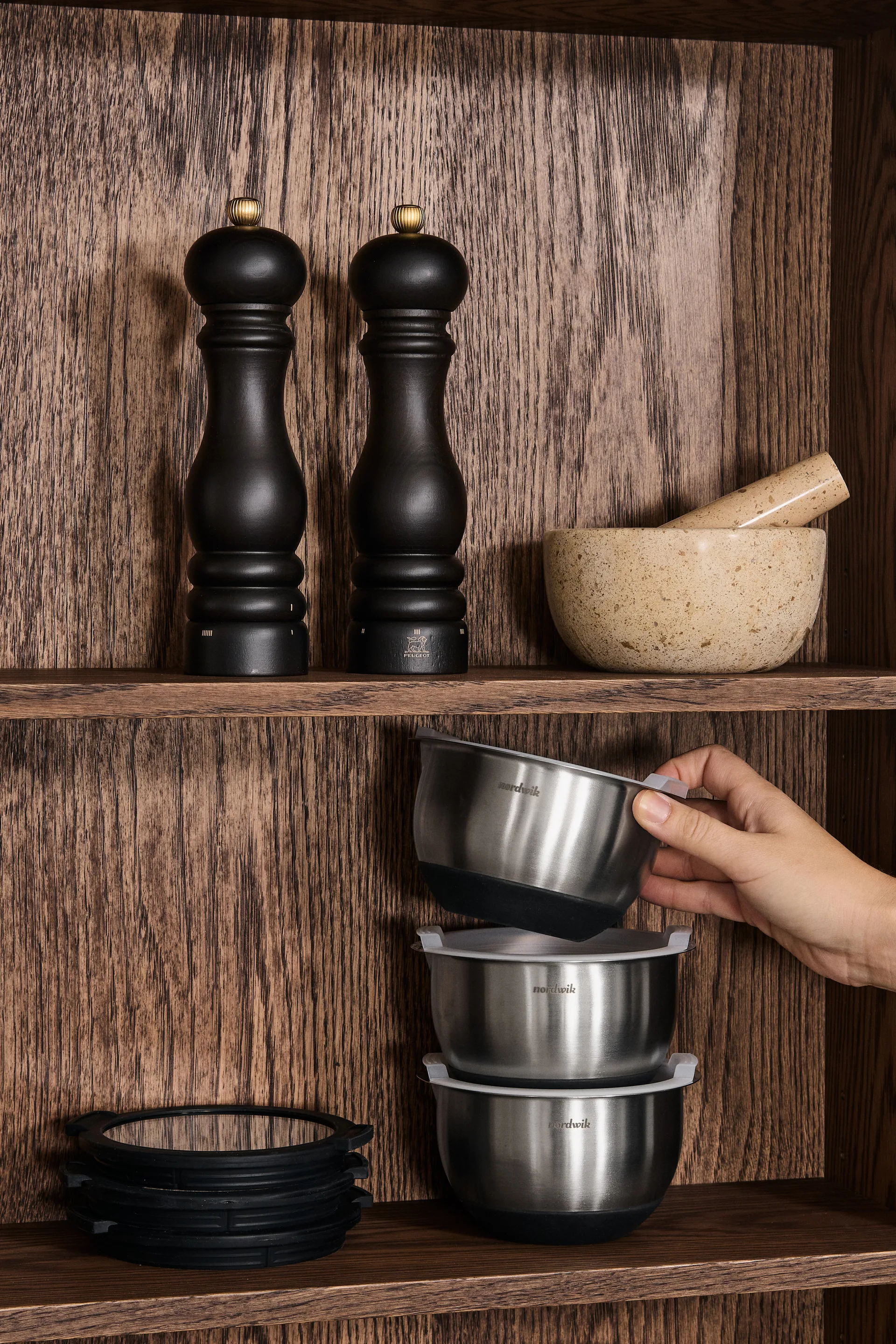 Nordwik tampa de vidro para mini tigelas premium, 3 unidades Nordwik